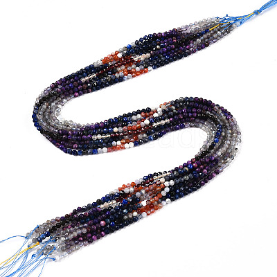 Natural Mixed Gemstone Beads Strands G-D080-A01-02-04-1