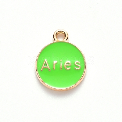 Alloy Enamel Pendants ENAM-S124-01B-06A-1