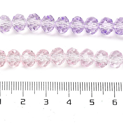 Transparent Painted Glass Beads Strands DGLA-A034-T8mm-A05-1