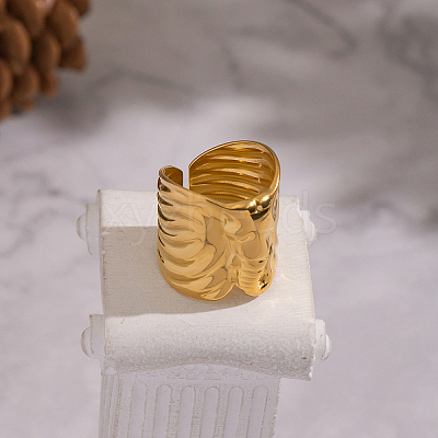 Elephant 304 Stainless Steel Cuff Open Rings HL9999-1