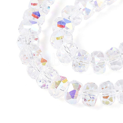 Electroplate Glass Beads Strands X-EGLA-T021-20A-1