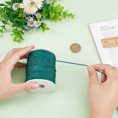 1 Roll 100 Yards Round Nylon Braided Thread NWIR-PH0002-22G-1