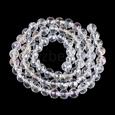 Transparent Glass Beads Strands GLAA-Q107-02A-01-1