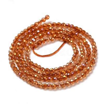 Electroplate Transparent Glass Beads Strands LS-GLAA-H021-01A-FR02-1
