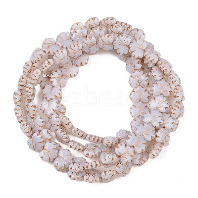 Czech Pressed Glass Beads GLAA-I061-51B-1