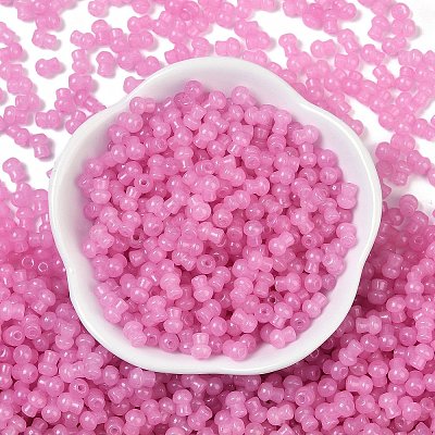 Transparent Colours Glass Seed Beads SEED-R001-01F-1