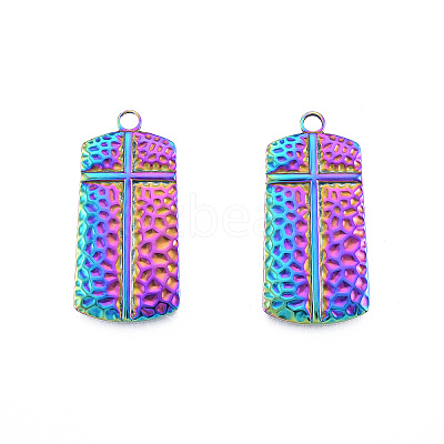 Ion Plating(IP) 201 Stainless Steel Pendants STAS-N098-235M-1
