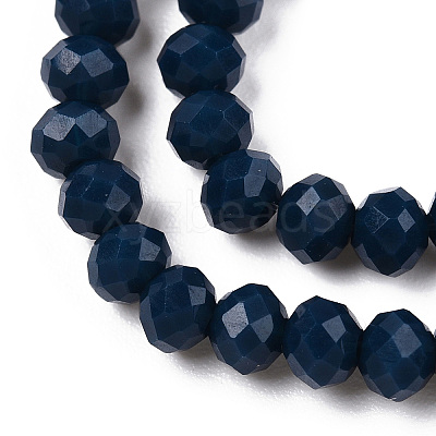 Opaque Solid Color Glass Beads Strands EGLA-A034-P2mm-D16-1