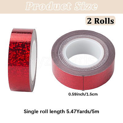 DIY Scrapbook Decorative Laser Paper Tapes DIY-WH20001-98A-1
