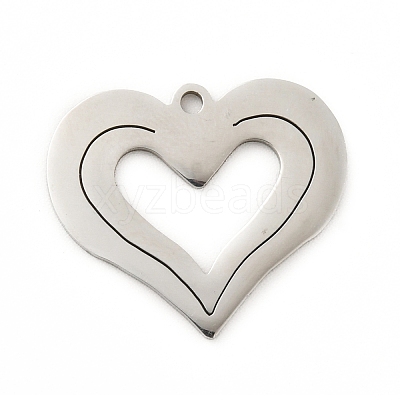 Non-Tarnish 201 Stainless Steel Pendants LS-STAS-D190-14P-1