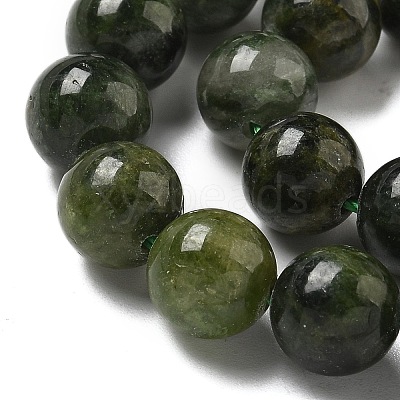 Natural Green Diopside Beads Strands G-K382-B01-02-1