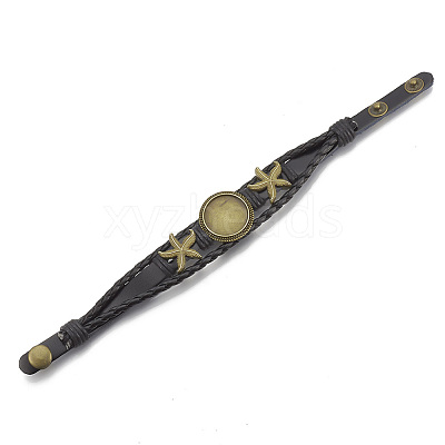 Imitation Leather Bracelet Making MAK-R024-01-1