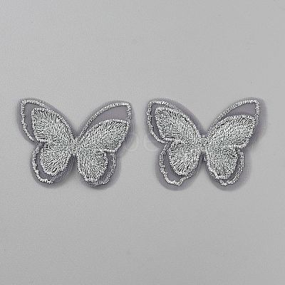 Polyester Iron on/Sew On Patches PATC-WH0022-01E-1
