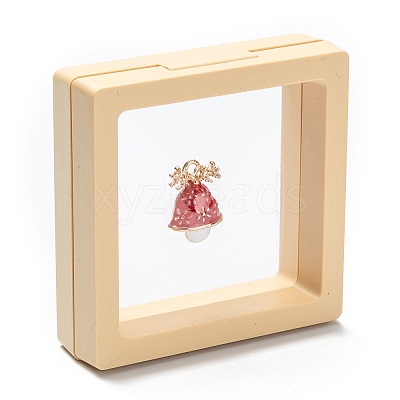 Square Transparent PE Thin Film Suspension Jewelry Display Box CON-D009-01B-01-1