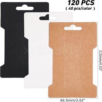 Cardboard Paper Hair Clip Display Cards CDIS-NB0001-04-1