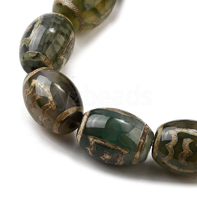 Tibetan Style dZi Beads Strands G-S389-A05-1