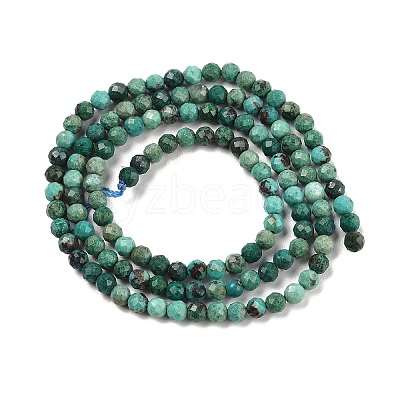 Natural Chrysocolla Beads Strands G-P514-A03-02-A-1
