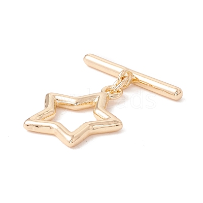 Brass Toggle Clasps KK-H429-02LG-1