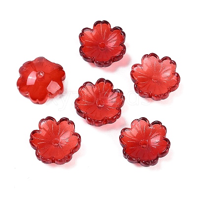 Transparent Spray Paint Glass Beads X1-GLAA-H035-04B-1