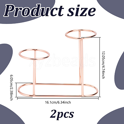 Alloy Crystal Ball Holders ODIS-WH0106-18RG-1