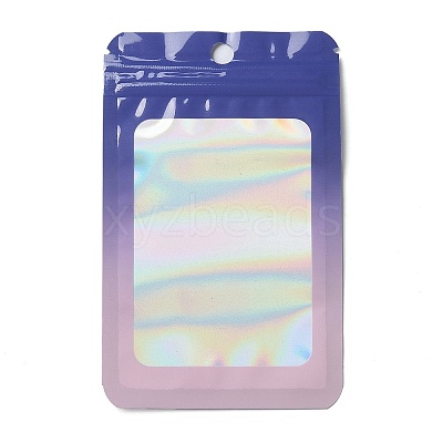 Rectangle Glitter Holographic PVC Resealable Packaging Bags ABAG-P011-01D-03-1