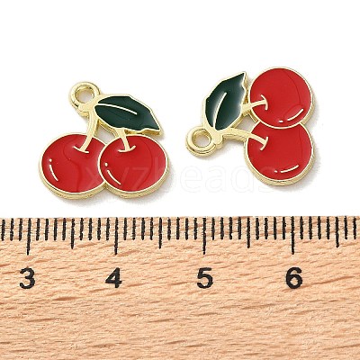 Fruit Alloy Enamel Charms LS-PALLOY-S058-01LG-10-1