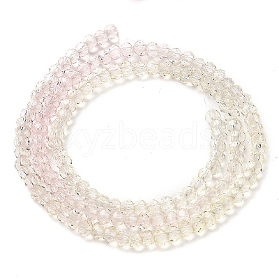 Transparent Painted Glass Beads Strands LS-DGLA-A034-T1mm-A25-1