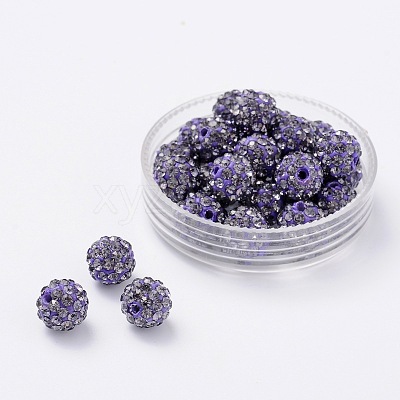 Pave Disco Ball Beads RB-H258-10MM-539-1