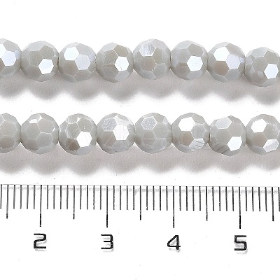 Electroplate Opaque Glass Beads Strands LS-EGLA-A035-P6mm-A22-1