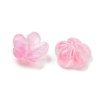 Dyed & Heated Glass Bead Caps GLAA-C042-01I-1