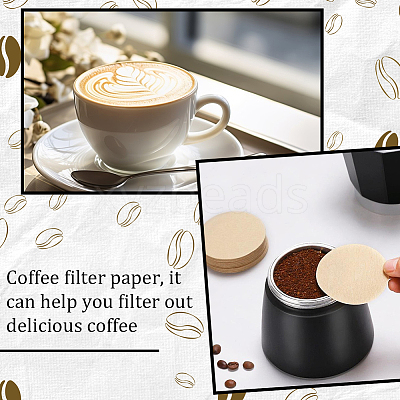 100Pcs Paper Coffee Filters FIND-WH0423-59A-1