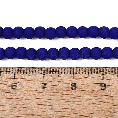 Opaque Glass Beads Strands GLAA-T032-P4mm-MD10-1