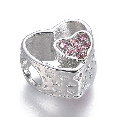 304 Stainless Steel European Beads STAS-O097-127A-1
