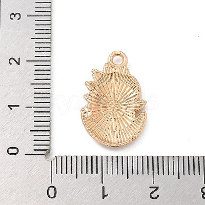 Alloy Enamel Pendants ENAM-A008-18KCG-02-1