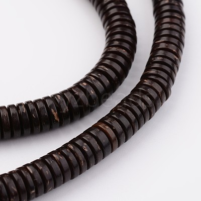 Natural Coconut Bead Strands X-BSHE-P021-23-6mm-1