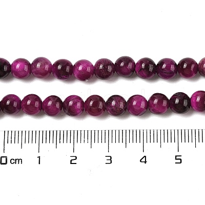 Grade AB Natural Tiger Eye Beads Strands G-B133-A02-6MM-05-1