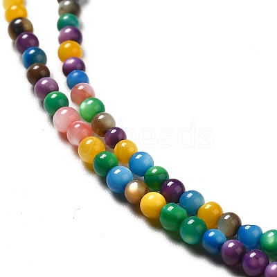 Dyed Natural Freshwater Shell Beads Strands SHEL-G014-05A-01-1