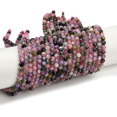 Natural Multicolor Tourmaline Beads Strands X-G-C181-B04-03-1