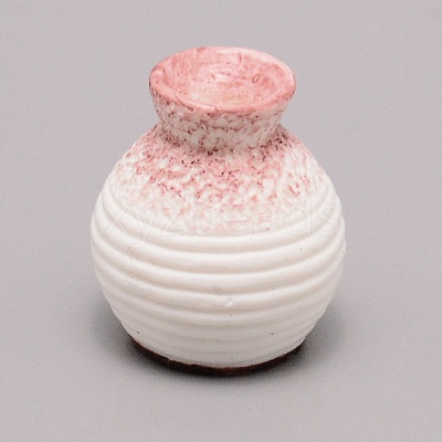 Resin Vase Miniature Flowerpot Ornaments AJEW-WH0251-96C-1