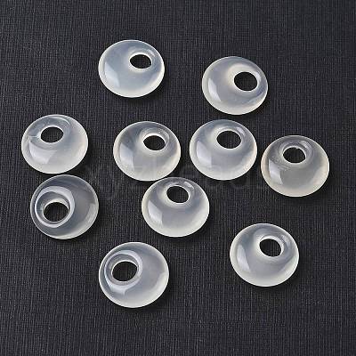 Natural White Agate Pendants GG-CBA19D0-04-1