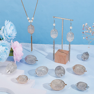 12Pcs 6 Styles Lantern Iron Connector Charms IFIN-PH0009-76-1