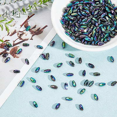 4 Strands Electroplated Glass Beads Strands EGLA-AR0001-20-1