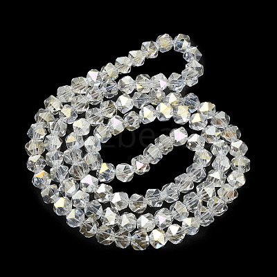 AB Color Plated Glass Beads EGLA-L018-B-AB08-1