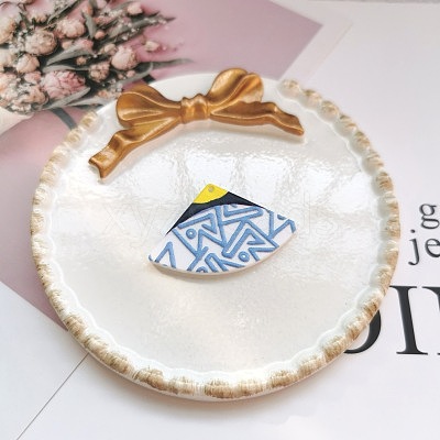 Flatback Resin Pendants RESI-CJC0005-11D-1