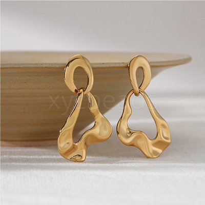 316L Surgical Stainless Steel Stud Dangle Earrings for Women WG33256-01-1