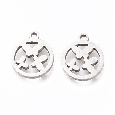 Non-Tarnish 201 Stainless Steel Charms STAS-A047-15P-1