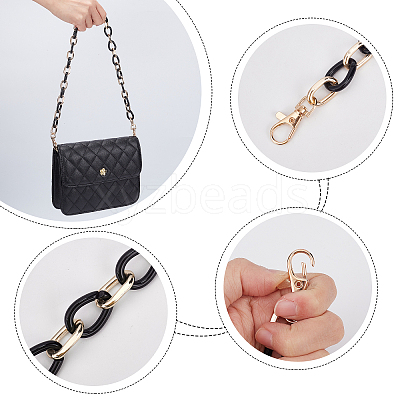 Teardrop Resin Bag Links Straps PURS-WH0001-05C-1