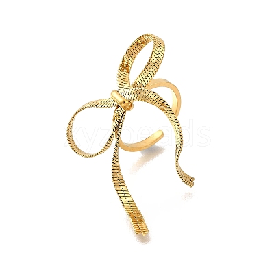 304 Stainless Steel Open Cuff Rings RJEW-R023-03G-01-1