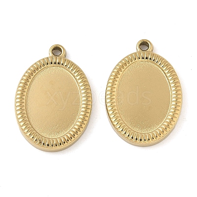 304 Stainless Steel Pendant Cabochon Settings STAS-D127-18A-G-1