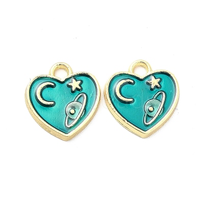 Alloy Enamel Pendants ENAM-E004-06LG-1